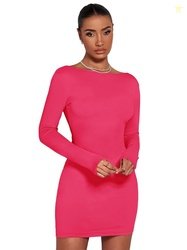 KOTTY Women's Bodycon Mid Thigh Length Elegant Edge Seraphic Drift Dre