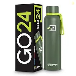 Insulated Water Bottle 1 LTR, Stainless Steel Leak Proof Flask, 24 Hou