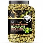 Forest Found Roasted & Salted Edamame (300g) Beans | 46% High Protein & 14% Fiber | Oil-Free Vacuum Roasted Crunchy Seeds | Low Carb, Plant-Based Protein Healthy Snack | Young Green Soybeans