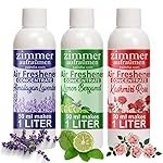 Room Air Freshener Concentrate (makes 3 Liters Freshener) – Natural Essential Oil Based (Lavender+Rose+Lemon) with Reusable Spray Bottle. For Bedroom, livingroom, Bathroom and cooler perfume