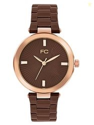 French Connection Colette Brown Round Analog Watch for Women - FCN0007