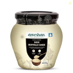 Anveshan A2 Desi Buffalo Ghee 500ML | Glass Jar | Bilona Ghee | Grass