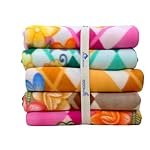 BSB HOMEÂ® Printed Polar Fleece Single Bed All Season Blanket/Comforter/Dohar 250TC – Pack of 5 (58×88 Inch, Pink, Green, Rust and Red)