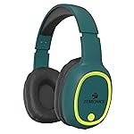 ZEBRONICS Thunder (2026 Upgrade) Wireless Headphones, BT v6.0, True 60 hrs Playback, 40mm Drivers, ENC, Gaming Mode, Dual Pairing, AUX & microSD, Rapid Charging, Call Function (Teal Green)