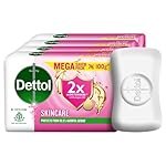 Dettol Skincare Moisturizing Beauty Bathing Soap Bar with Argan Oil (400gm) | Softer Skin, 100gm, Pack of 4
