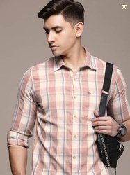 WROGN Men Slim Fit Checkered Casual Shirt