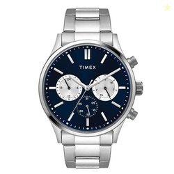 TIMEX Analog Watch for Men with Round Dial & Water Resistant Man's Wri