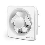 LONGWAY Ventura 6 Inch 150 mm Energy Efficient Exhaust Fan | High Speed Powerful Motor | Noiseless Operation with Anti Dust Shutters |Suitable for Bathroom, Kitchen, Office | 2 Years Warranty (White)