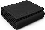 BSB Home Premium Acrylic-Wool Single Bed Blanket â Ultra Warm Winter Blanket for Home & Travel | Soft, Heavyweight, Durable & Fade Resistant (Black, 150 x 220 cm, Weight – 1 Kg)