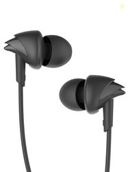 boAt BassHeads 100 M Black Wired Earphones with Enhanced Bass Hawk-Ins