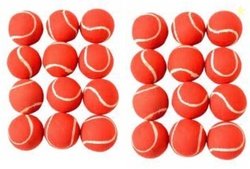 HACKERX Cricket Tennis Ball Red Colour (12 Balls pack ) g48 Crick...mo