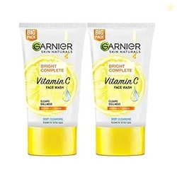 Garnier Skin Naturals Bright Complete Vitamin C Facewash, For Brighter