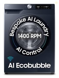 Samsung 12 kg, 5star, AI Control, AI Ecobubble, Super Speed, Wi-Fi, Hy