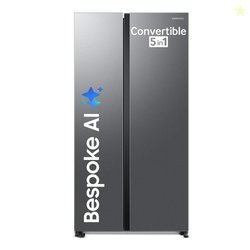 Samsung 653 L, 3 Star, Frost Free, Double Door, Convertible 5-in-1 Dig