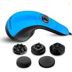 AGARO Atom Plus Electric Handheld Full Body Massager, 4 Massage Heads,