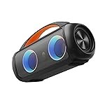 EarFun Bluetooth Speaker, UBOOM Raver Portable Speaker 90W Loud Stereo Sound, Rich Bass, IPX5 Waterproof, Dual Pairing, Built-in Mic, Low Latency, Wireless Speaker for Party, Indoor&Outdoor