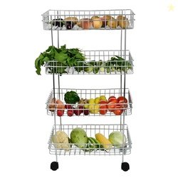 Tinbell Kitchen Trolley Portable Modern Rack for Storage Fruits & Vege