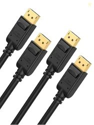CableCreation Displayport Cable [2-Pack/10Ft], 4K DP Cable 1.2 Support