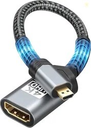 ETZIN Micro HDMI to HD-MI Adapter Micro HDMI Male to HD/MI 2.0 Female