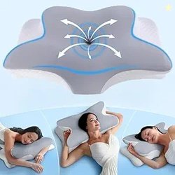 PRIME PICK Spine Soothie Memory Foam Orthopedic Pillow Neck Protection