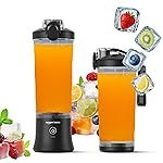 Amazon Basics Portable Hand Blender 2×2000 mAh Batteries (Black)