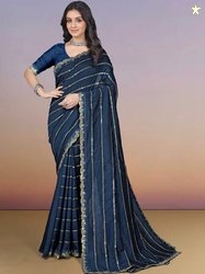 BD Taant Saree Embellished Zari Pure Georgette Work Heavy Sarees