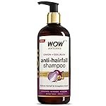 WOW Skin Science Onion & Collagen Anti-Hairfall Shampoo|Reduces Hairfall|Strengthens Roots|Nourishes Scalp|Prevents Breakage|Enhances Hair Thickness and Shine|New & Improved Formulation|500ml