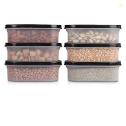 SIMPARTE Anti-Bacterial Modular Plastic Storage Container Set of 6  52