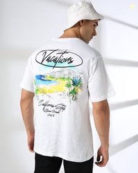 DNMX Men Graphic Print Regular Fit Cotton Crew-Neck T-Shirt