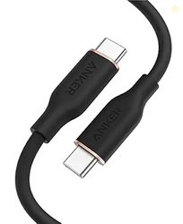 Anker Type C to Type C 100W Flow Cable, 3ft Black, Powerline III Flow