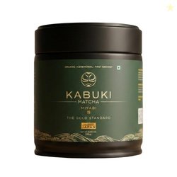 Kabuki matcha Miyabi Ceremonial Grade Matcha Tea Powder 25 g Tin | Fir