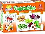 Educational Transport Vehicle Puzzle for Kids, Includes 8-14 Pieces of Fun Puzzle (Vegetables)