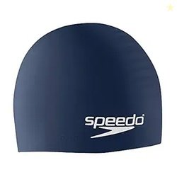Speedo Silicone Solid Swim Cap, Navy, One Size