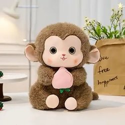 HUG 'n' FEEL SOFT TOYS Cute Monkey 25cm Soft Toy Plush Toy | Big Stuff