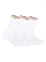 FOOTPRINTS Kids Pack of 3 Ribbed Calf-Length Anti-Odour Socks