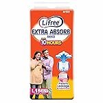 Lifree Extra Absorb Adult Diaper Pants | Size L | Waist (35-49 Inches) |Upto 10 Hours Absorbption | Prevents Leakage & Heaviness | 18 Count