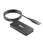 Foxin 4-in-1 USB Hub Ultra Slim | 4 x USB Ports with 1.5 Meter Cable | 480 Mbps Transfer Speed | Multi USB Port Connector for Laptop, PC, Mac | Plug & Play Multiport Adapter – FUH 002