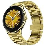 FireâBoltt Phoenix Pro Round Smart Watch 1.39â³ Display with Bluetooth Calling, AI Voice Assistant, SpO2 & Heart Rate Monitor, 120+ Sports Modes,IP67 Waterproof Metal Smart Watch for Men & Women – Gold