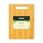 Solimo Large Eco-Friendly Wood Chopping Board | Durable | Knife Friendly | Sustainable | Ideal for Chopping, Slicing & Dicing | Brown