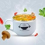 Attro Spicy Bowl Noodle Soup Bowl 500ml with Inner Stainless Steel, Spoon & Lid BPA Free Food Grade Perfect Breakfast Cereals, Fruits, Ramen, Beverages – Beige
