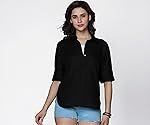 High Star Classic Boxy Spread Collar Long Sleeves Casual Shirt