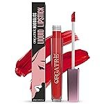 Orgatre Moodbliss Liquid Lipstick | Waterproof, Long Lasting & Smudge Proof | Non-Drying, Lightweight & Highly Pigmented | Matte Finish | 4.5ml (Saffron Allure)