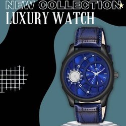 METRONAUT Plain Blue Dial & Blue Genuine Leather Strap for Boys A...