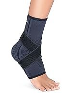 FOVERA Ankle Binder for Ankle Injury Prevention and Protection, Helps in Pain Relief and Recovery, Breathable Nylon Material Super Elastic for Men & Women (Size M, 1 Unit)