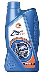 Gulf ZIPP PLUS 20W40 4T | 2 Wheeler Bike 4 Stroke High Performance Engine Oil [900 ml] – Pack of 1