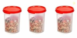 Signoraware Modular Plastic Container Set, 450ml, Set of 3, Red