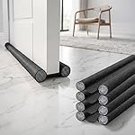 Door Draft Stopper PVC Size 36Inch | Under Door Dust & Noise Blocker | Cold & Heat Insulation Strip | Door Gap Sealer for Home Doors & Windows | Easy Install | Black | Pack of 4