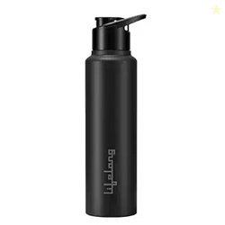 Lifelong Stainless Steel Water Bottle with Sipper | 950ml Durable, Lea
