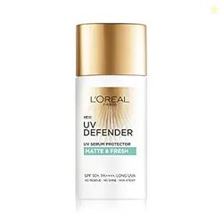 L'Oral Paris Sunscreen, Lightweight Matte Sunscreen For Oily Skin, UVA