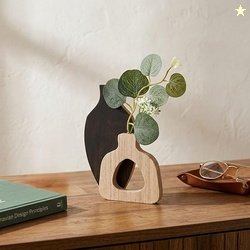 CraftVatika Geometric Metal Flower Vase Diwali Gift Items for Home Dec